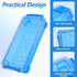 Caeuiciw 10 Packs Plastic Pencil Box Stackable Pencil Case Bulk Crayon Box with Snap Tight Lid Plastic Brush Painting