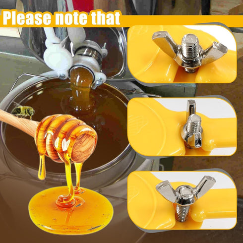 5 Honey Gate Valve, Honey Gate Valve for Gallon Bucket, Honey Strainer, Bee Honey Tap Gate Valve Tool Beekeeping
