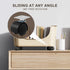 8 PCS 1" Free Punching Pastable Plate Caster with Stickers and Screws, Self Adhesive Swivel Wheels