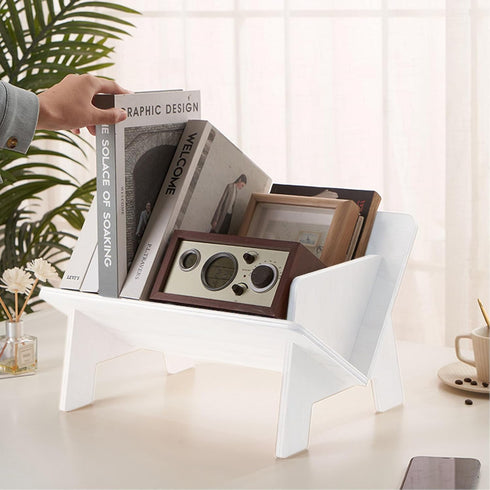 Countertop Desktop Bookshelf, Storage Shelf, Home Office Magazine Rack, Mini Sundry Rack, CD Shelf, Portable Storage
