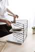 Sooyee 9 Slot White Magazine Holder - Desktop File Sorter Organizer for Home Office Decor