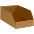 Ship Now Supply SNBINMT612K Open Top Bin Boxes, 6" x 12" x 4.5", Kraft (Pack of 50)