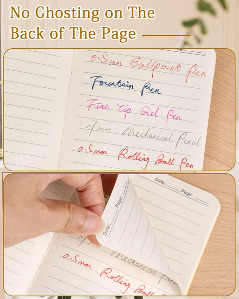 Gwybkq 120 Pack Small Lined Notepads, Mini Journal Pocket Notebooks Set, Colorful Covers, 3.5 x 5.5 Inches, 30 Sheets