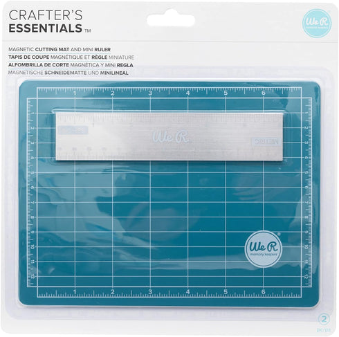 We R Memory Keepers Trimmer & Mat, 7x5, Magnetic Cutting Mat and Mini Ruler