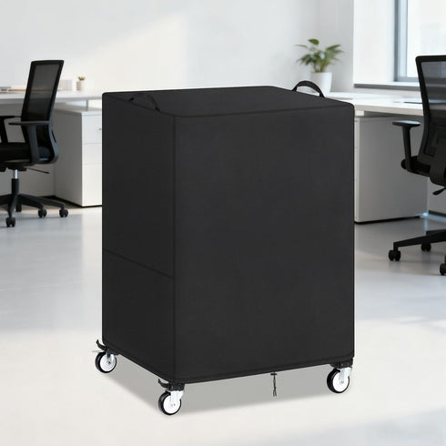 Klmnop 25" 19" 40" AV Cart Cover, Utility Rolling Cart Dust Protection Cover for Metal AV Carts & Media Carts, Foldable