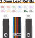MyLifeUNIT 22 Pcs 2.0 mm Mechanical Pencils Set, 8 Pcs Lead Pencils with 10 Case Lead Refills for Drawing