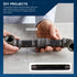 1/2 Inch Black Nipple Pipe, Ideal for Building Industrial Furniture and Shelves, Purchase the Length You Need