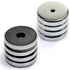 CMS MAGNETICS 8-Pack RB36 C8 Ceramic Ferrite Round Base Magnet, 15 LB Pull Force, 36mm Diameter