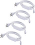 4-Pack T5 T8 Led Tube Light Power Extension Cord, 6FT/1.8M with On/Off Switch