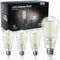 TJOY Edison Light Bulbs, 60W Equivalent, Dimmable Vintage LED, E26 Medium Base, 5000K Daylight, ST58, 8W, 800LM, 4 Pack