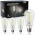 TJOY Edison Light Bulbs, 60W Equivalent, Dimmable Vintage LED, E26 Medium Base, 5000K Daylight, ST58, 8W, 800LM, 4 Pack