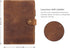 Leather Cover for 6"x9" Steno Notebook, Compatible with Spiral Steno Pads, Brown