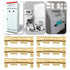 eMagTech 200Pcs Brass Crimp Electrical Connector, U-Shaped Terminal Connectors for Lines 0.5-1.5mm²