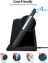 Desk Supplies Organizer, Multi-Functional Pencil Pen Holder with Wireless Charger, Home Office Supply Storage Box, Black
