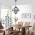 15 66 garini Feet Industrial Black Light Fixture Chain, Adjustable Metal Pendant Chandelier Chain Extension