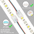 20 Pack Solderless LED Strip Connector, Transparent Track Lighting Connectors for 5050 LED Pin Connector with Wire