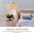 Homoyoyo Bamboo Lamp Shade Medium Square Lampshade Vintage Woven Chandelier Lampshade Clip On Light Cover for Table