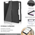 Clipboard with Storage, Heavy Duty Clip Boards 8.5x11 with 2 Storage Cases, Clear Visible Top Panel, Side Opening Clip