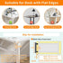 LUKETURE Desk Side Storage, Under Desk Steel Hanging Organizer, Laptop Holder with Pen Holder, No Drill Storage for