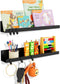 KMUZAWN 2-Pack Magnetic Book Shelf for Whiteboard - 17 Inch Reusable Metal Magnetic