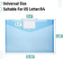 Mr. Pen Plastic Envelopes, 10 Pack A4 Letter Size with Snap Closure