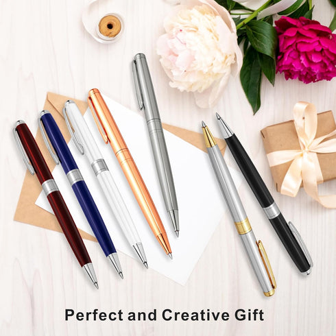 Cambond Ballpoint Pens, Black Ink Pens - Gold Bulk Gift for Men Women, 3 Pens with 3 Refills