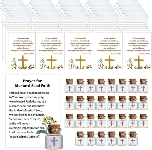 Qpige Bulk 30 Have a Little Faith Card Christian Gifts for Women, School