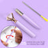 Personalized 6 Pcs Purple Ballpoint Pens, 1.0mm Medium Point Black Ink for Journaling, Office, School Supplies Gifts