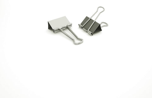 Nctinystore Silver Binder Clips Mini Metal Clamp, 3/5" / 0.6-inch / 15-mm, 40-Count