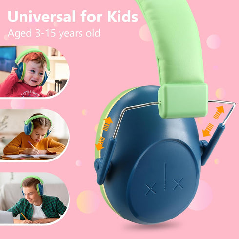 ProCase Kids Noise Cancelling Headphones - Navy, Monster Jam Truck Ear Protection, Fireworks Noise Reduction for Autism.