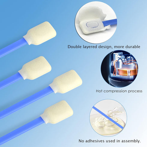 Wellgler's Tape Head Cleaning Swabs,50 lint free foam swabs per pack