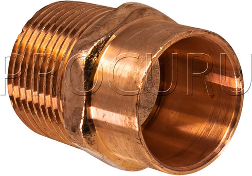 10-Pack 1/2-Inch Copper Male Adapter CxM, Sweat x MNPT, Certified Safe for Potable Water