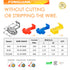 125pcs Solderless Quick Splice Wire Connectors,22-10 Gauge Scotch Lock Snap Electrical Wire Crimp Terminals Connector Assortment Set