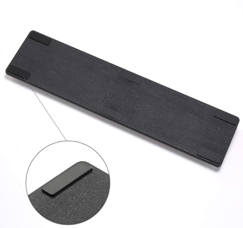 LTC Keyboard Wrist Rest - Cushion Support Pads for 61-Key Keyboard - PU Leather & Anti-Slip Base - White (60% Compact)