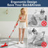2 Pack ITTAHO Grout Brush with Long Handle, Swivel Cleaning Grout Line Scrubber - Extendable Durable Handle Grout