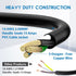 KASONIC 1.5 FT Extension Cord with Switch, 14/3 AWG Gauge, Heavy Duty Cable with Safety Cover