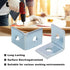 CNQLIS 10 Pcs 2 Hole L Shaped 90 Degree Angle Connector Bracket for 1-5/8" Wide Taller Strut Channel, Steel Surface