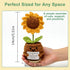 QHGJUTKI Emotional Support Crochet Flowers with Card Positive Gifts for Mom Friend Teacher - Appreciation Birthday