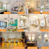 Dimmable g16.5 Bulb e12 g16 1/2 Bulb 60w Bulb 3000K 600lm ac120v 6w g50 Bulb Bulbs 6Pack Leools led Frosted led