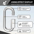 15 Pack Heavy-Duty Chain Hooks Quick Links - 304 Stainless Steel 1/8" Locking Carabiner for Towing