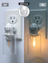 2-Pack 0.5W Modern Plug in Night Light with On Off Switch, LED Night Lights Plug into Wall Socket, Warm Baby Nursery