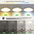12 Inch 1800K, 3000K/4000K/6500K Dimmable zemty LED Ceiling Light with Night Light Fixture with Remote Control, Low