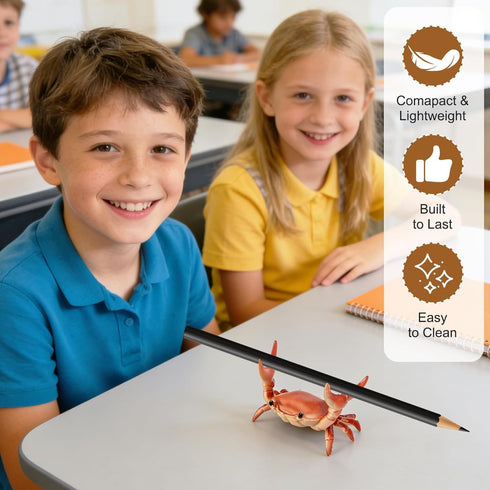 Generic 4PCS Desk Crab Pen Holder,Creative Crab Pen Holder,New Cute Crab-Shaped Pen Holders,Weightlifting Crabs