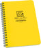 Rite in the Rain Weatherproof Notebook, 4.625" x 7", Yellow Cover, Universal Pattern (No. 373)