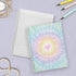 Gotcha Covered Notebooks Softcover, Love To Tie Dye, 8.5" x 11", Trendy Spiral Notebook, 120 Wide Ruled Pages