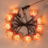 TWINKVILLA 10 Bulbs, Decorative String Lights Plug in with Flower Garland Fairy Lights Connectable Weatherproof Outdoor