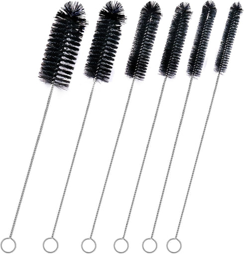 Brush Family Straw Cleaner Brush Set,6 Piece 12" Long Pipe Tube Bottle