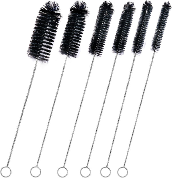 Brush Family Straw Cleaner Brush Set,6 Piece 12" Long Pipe Tube Bottle