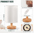 Oarencol Bedside Table Lamp Cute Highland Cow Animal Nightstand Lamp with Wood Desk Lamps for Bedroom Living Room