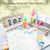 Dotbengc 4 Pack 20 Cute Mini Highlighter Pens, Pcs Stackable Marker Pens, Small Midliners Stationary Markers Pastel